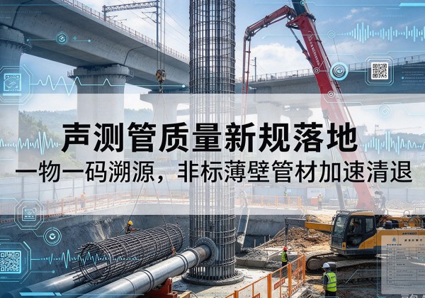 修武声测管质量新规落地，一物一码溯源，非标薄壁管材加速清退