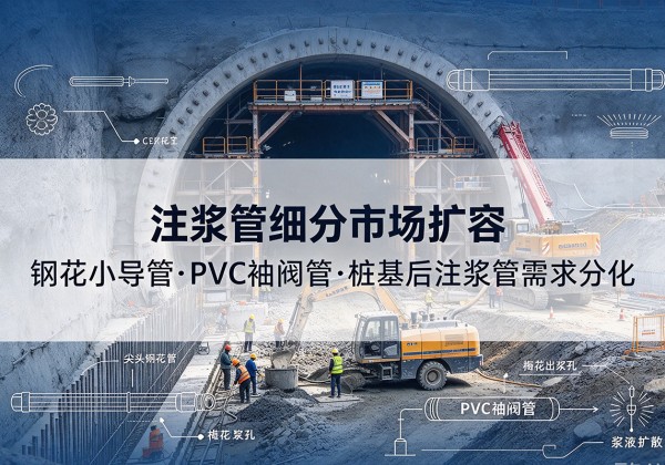 修武注浆管细分市场扩容，隧道钢花小导管、PVC 袖阀管、桩基后注浆管需求分化